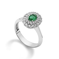 Anneau Golay Femme in Or blanc Smeraldo 0.46 Ct ACLC128DISM64 - ACLC128DISM64